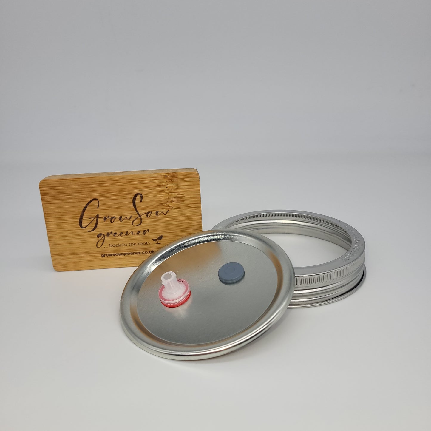 1L Wide-Mouth Mushroom Liquid Culture Jar with Two-Piece Injectable Lid