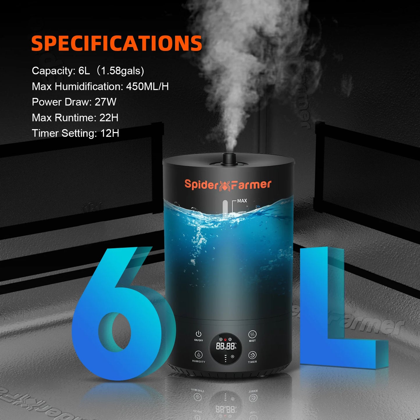 Spider Farmer 6l Humidifier