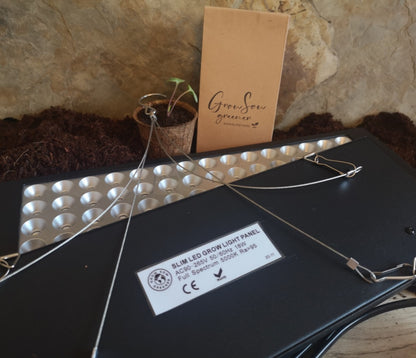 18W Full Spectrum LED Grow Light Panel - 34cm x 11cm