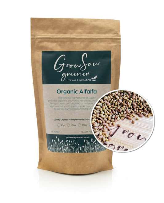 Alfalfa Microgreen & Sprouting Seeds (Organic, Non-GMO)
