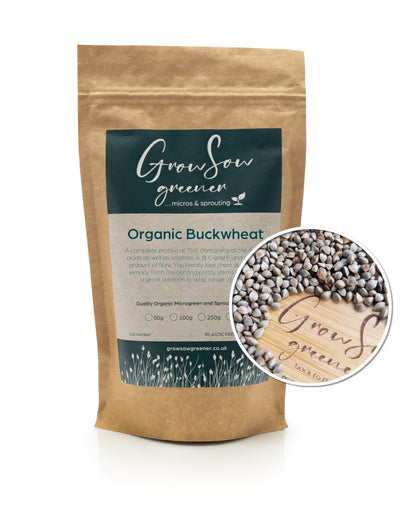 Organic Buckwheat Microgreens & Sprouting Seeds
