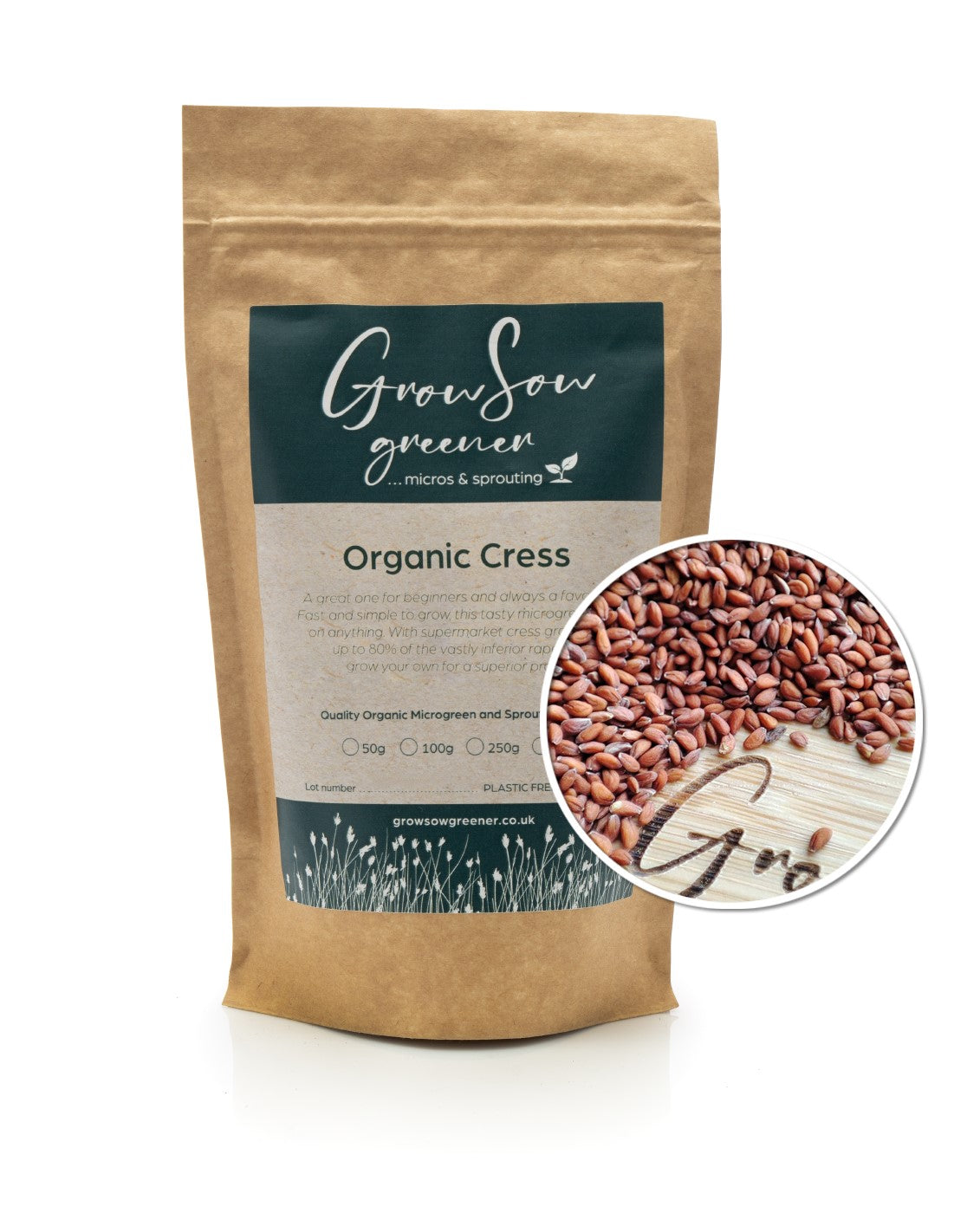 Organic Cress Microgreen Seeds