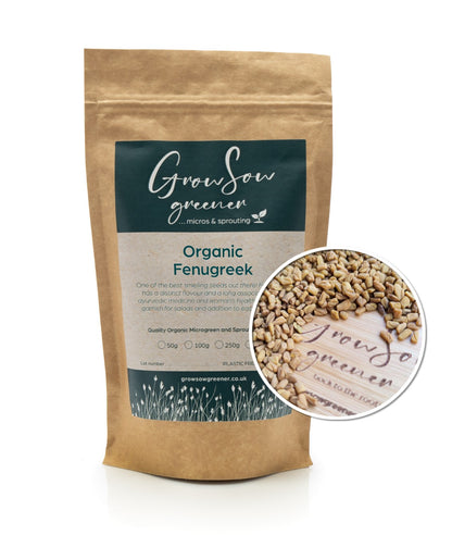 Organic GMO-free Fenugreek Microgreen & Sprouting Seeds