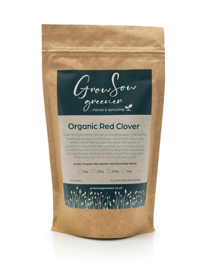 Organic Red Clover Sprouting Seeds