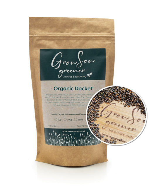 Organic Rocket Microgreens & Sprouting Seeds
